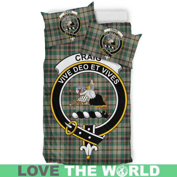 Craig Ancient Clan Badge Tartan Bedding Set K5
