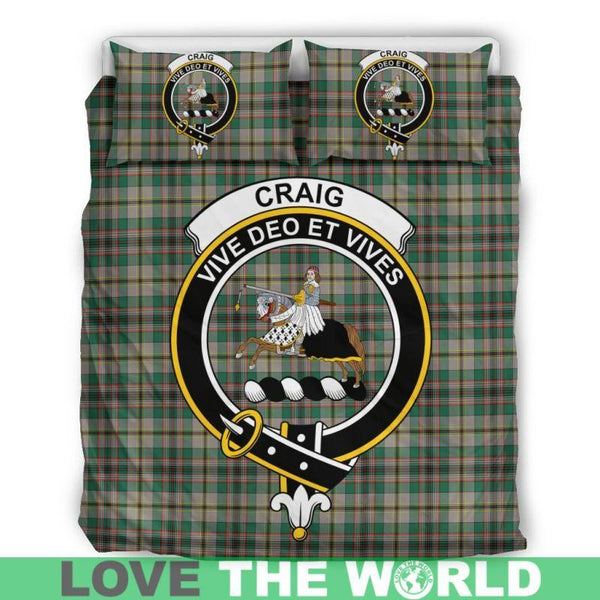 Craig Ancient Clan Badge Tartan Bedding Set K5