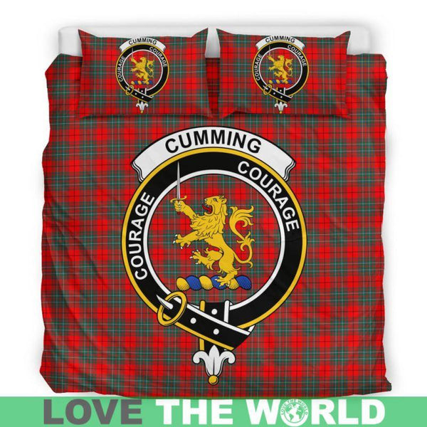 Cumming Modern Clan Badge Tartan Bedding Set K5