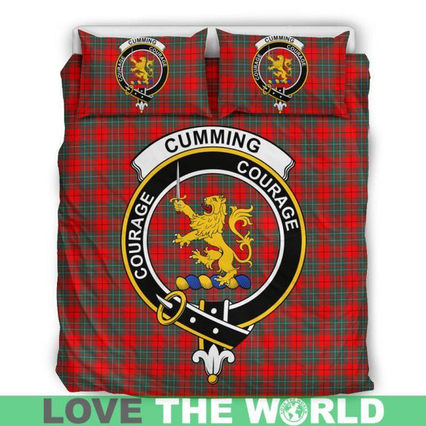 Cumming Modern Clan Badge Tartan Bedding Set K5
