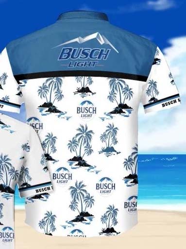 Men's Beach Wine BUSCH LIGHT Printed Blouses