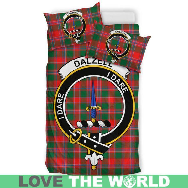 Dalziel Modern Clan Badge Tartan Bedding Set K7