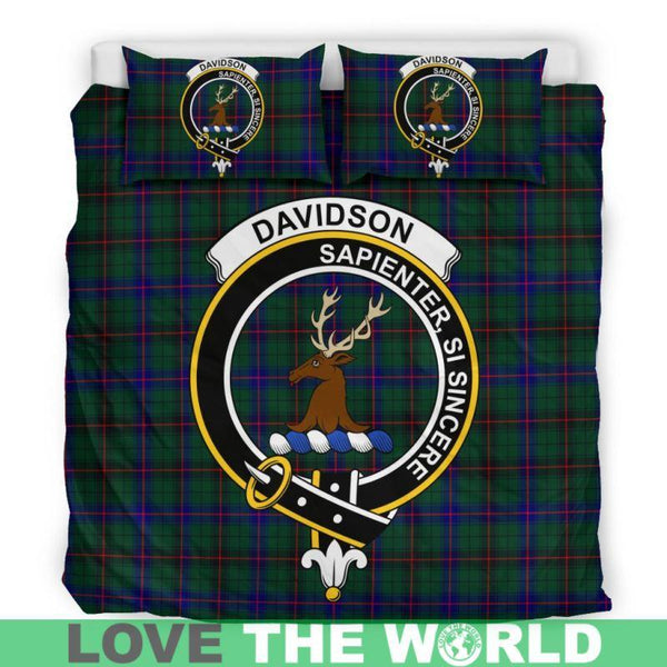 Davidson Modern Clan Badge Tartan Bedding Set K7