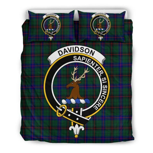 Davidson Modern Clan Badge Tartan Bedding Set K7