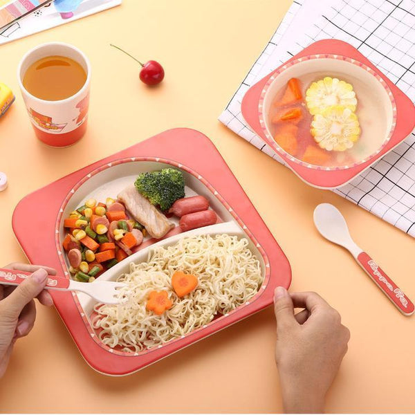 Bamboo Fibre Kids Dinnerware