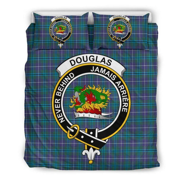 Douglas Modern Clan Badge Tartan Bedding Set K7