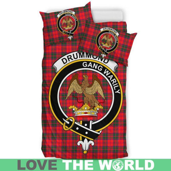Drummond Modern Clan Badge Tartan Bedding Set K7