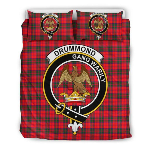 Drummond Modern Clan Badge Tartan Bedding Set K7