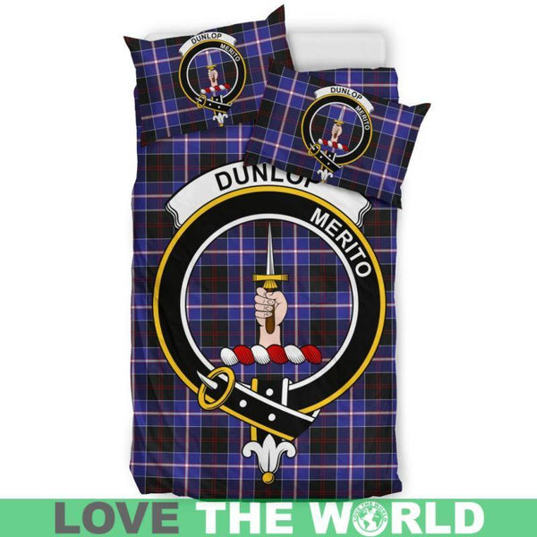 Dunlop Modern Clan Badge Tartan Bedding Set K7