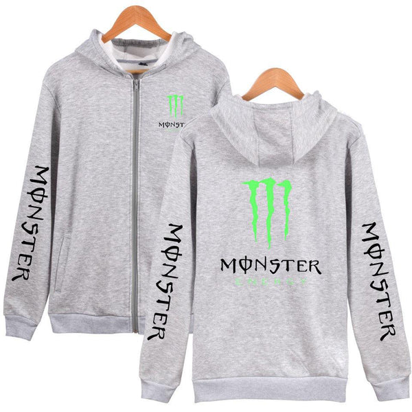 Unisex MONSTER ENERGY Hooded Zipper Sweatshirt