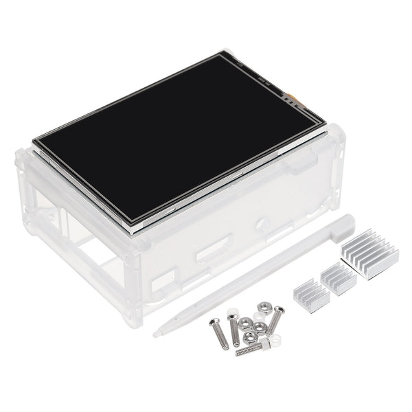 3.5 Inch Touch Screen + Protective Case + Heatsink+ Touch Pen Kit For Raspberry Pi 3 Model B