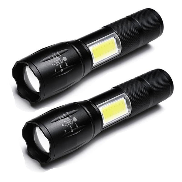 New Tactical Elite Flashlight with COB LED Zoom 4 Modes
