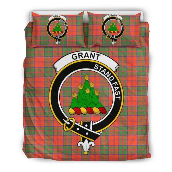 Grant Ancient Clan Badge Tartan Bedding Set K7