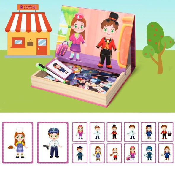 Dress Up & Learn - 3D Magnetic Puzzle Set