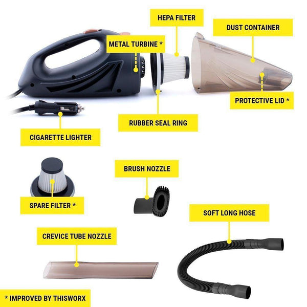 Portable Car Vacuum Cleaner with Accessories