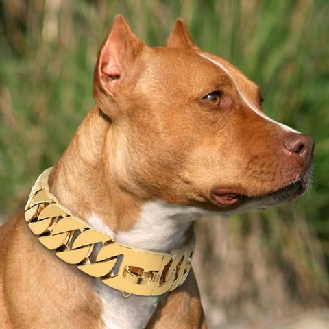 CUBAN CHAIN DOG COLLAR