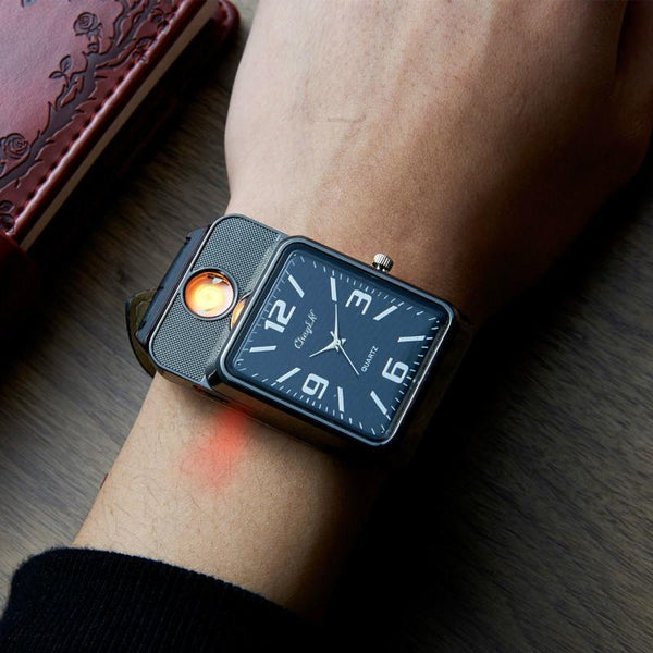 RECHARGEABLE MODERN LIGHTER WATCH