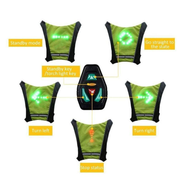 CYCLING LED SIGNAL LIGHT VEST