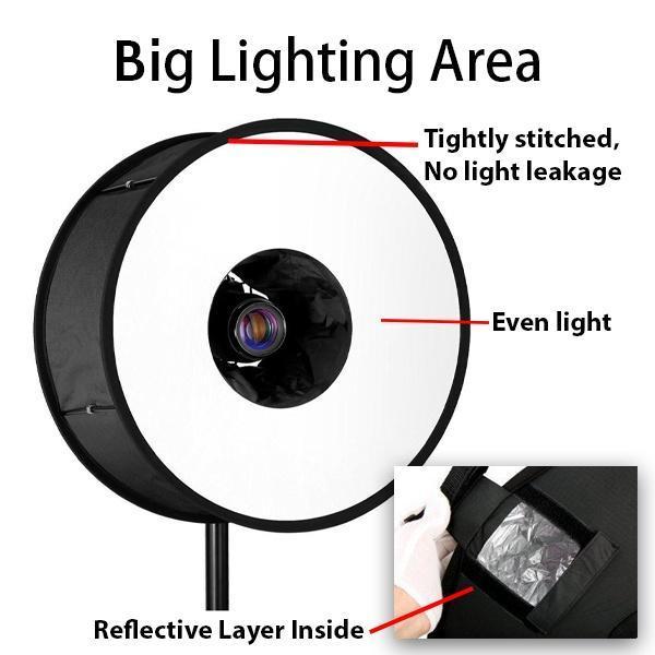 FOLDABLE SPEEDLIGHT ROUND SOFTBOX
