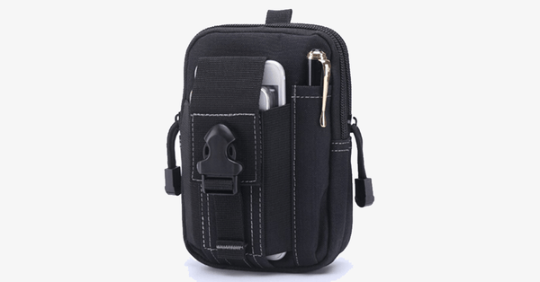 Military Waist Pack - Made up of Nylon - Waterproof Design - Zipper Closure - Attach with Belt - Travel Gear - Outdoor - Available in 3 colors