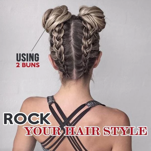 Messy Out-Of-Bed Rose Bun Scrunchie