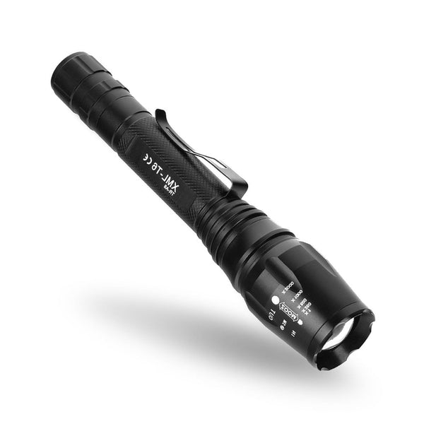 Police Military 1200 Lumen 5 Mode LED Flashlight w Batteries and Chargers- Get 2 for Only $29.95
