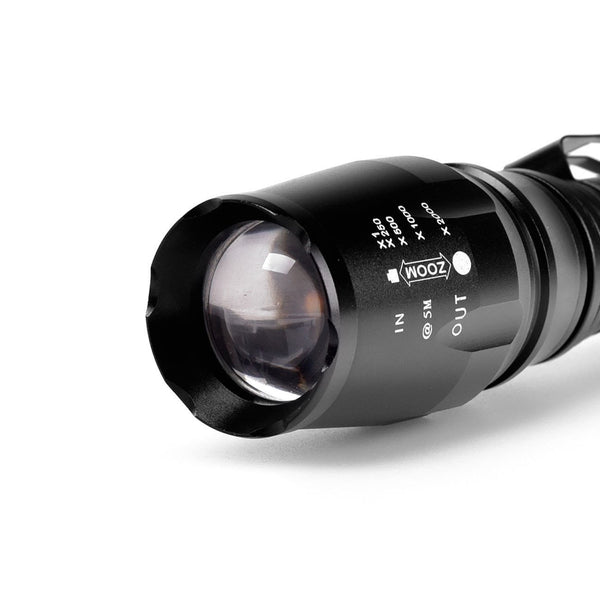 Police Military 1200 Lumen 5 Mode LED Flashlight w Batteries and Chargers- Get 2 for Only $29.95