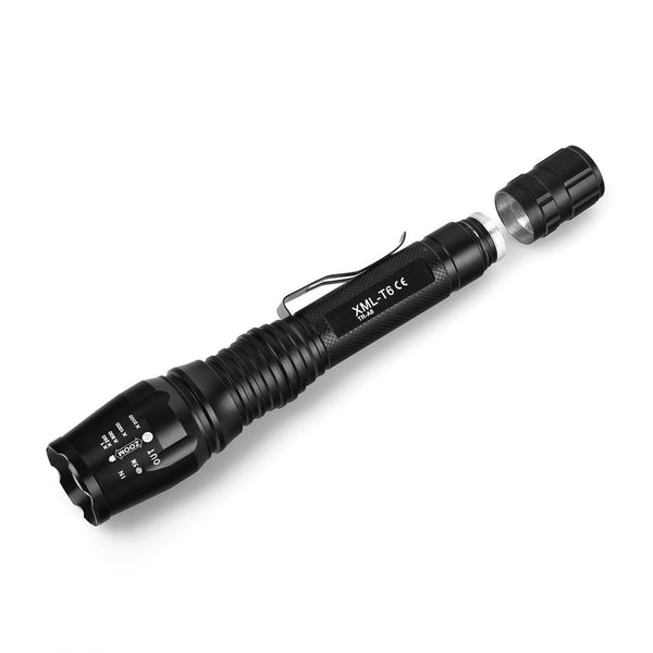 Police Military 1200 Lumen 5 Mode LED Flashlight w Batteries and Chargers- Get 2 for Only $29.95