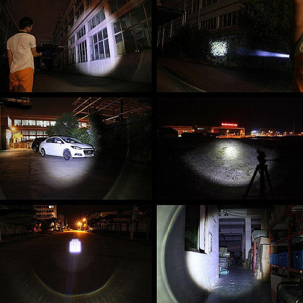 Ultrabright LED T6 Zoomable USB Rechargeable Flashlight Torch +18650 + Charger