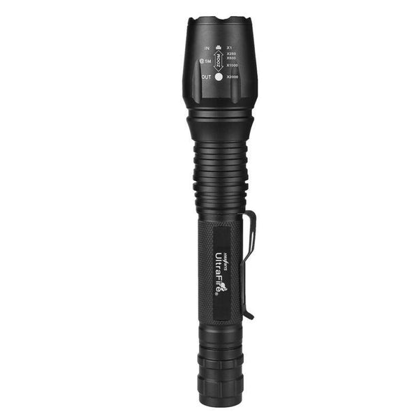 2 x Tactical 1500 Lumens 5 Modes T6 LED Flashlight +18650 Battery+ Charger