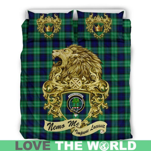 Scotland Lion Abercrombie Tartan Bedding Set K7