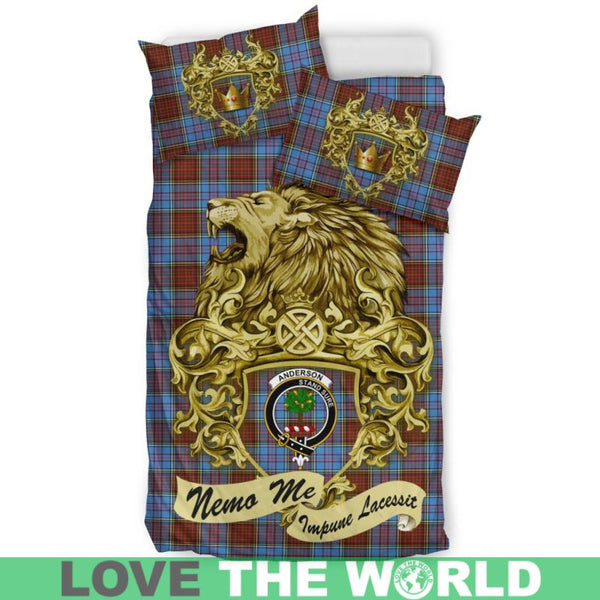 Scotland Lion Anderson Modern Tartan Bedding Set K7