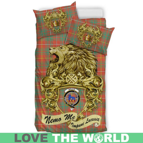 Scotland Lion Bruce Ancient Tartan Bedding Set K7