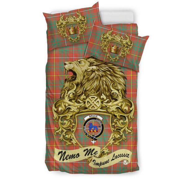 Scotland Lion Bruce Ancient Tartan Bedding Set K7