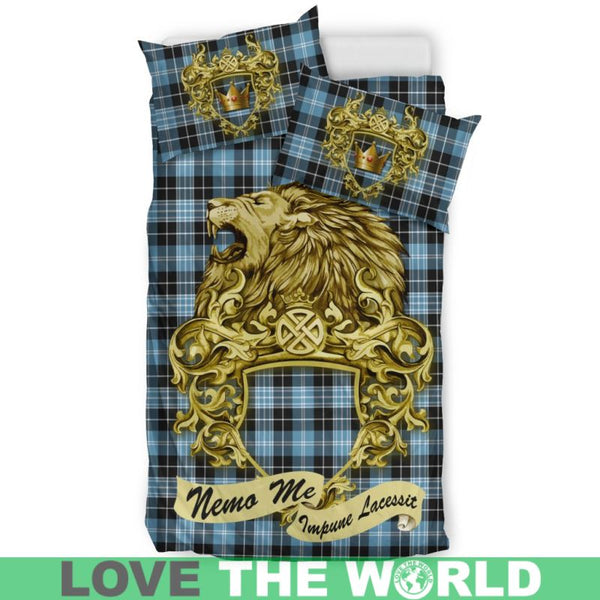 Scotland Lion Clark Ancient Tartan Bedding Set K7
