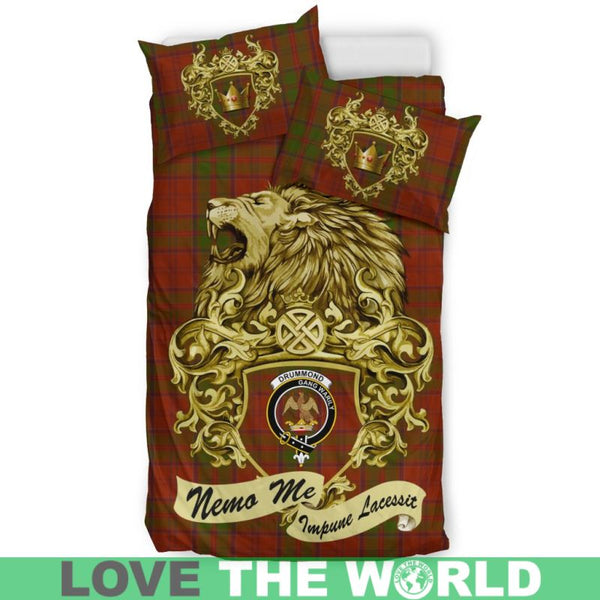Scotland Lion Drummond Tartan Bedding Set K7