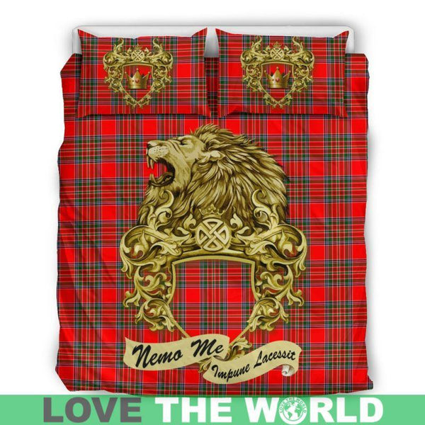 Scotland Lion Macbean Tartan Bedding Set K7