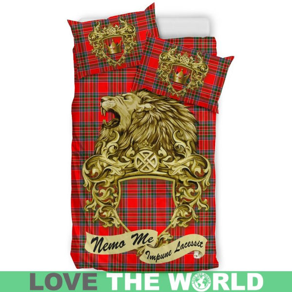 Scotland Lion Macbean Tartan Bedding Set K7