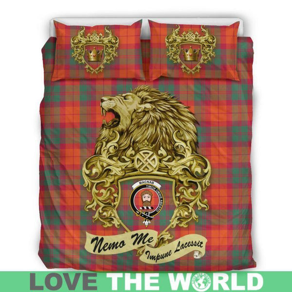 Scotland Lion Macnab Ancient Tartan Bedding Set K7