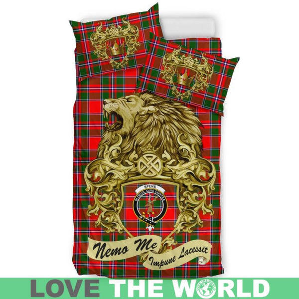 Scotland Lion Spens Modern Tartan Bedding Set K7