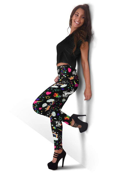 Unicorn and Rainbow Full-print Leggings