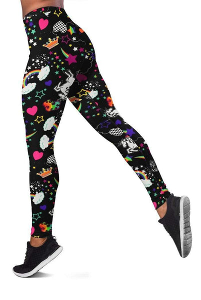 Unicorn and Rainbow Full-print Leggings
