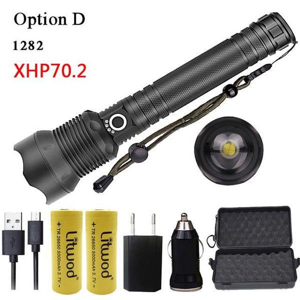 High Power 5000lm Tactical LED Flashlight