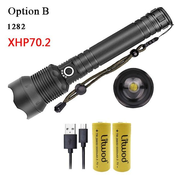 High Power 5000lm Tactical LED Flashlight