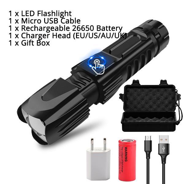 MINI Super Bright XHP90 Recharchable Flashlight