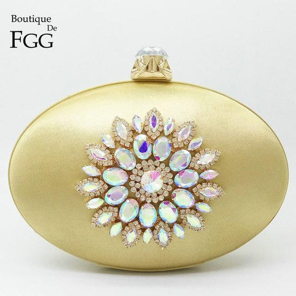 Flower Crystal Clutch