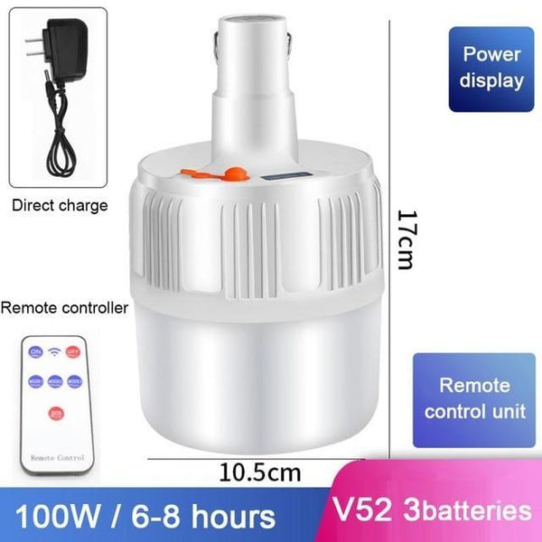 Solar Rechargeable LED Bulb Lamp