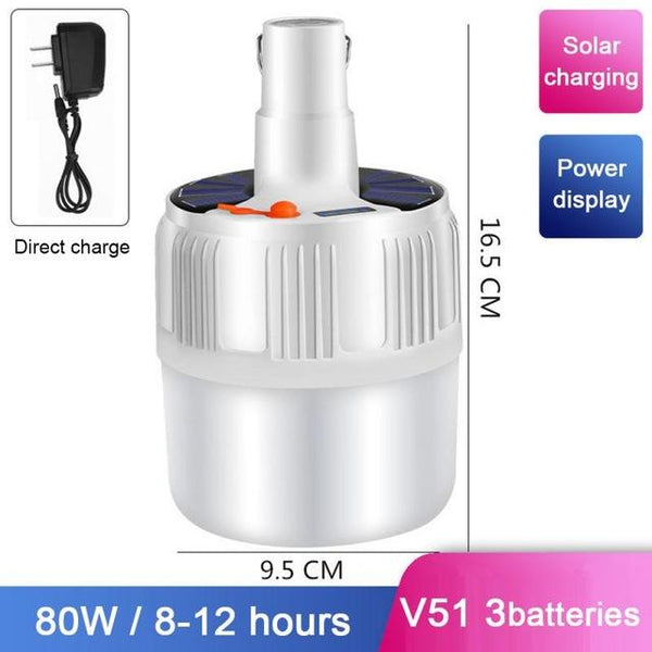 Solar Rechargeable LED Bulb Lamp