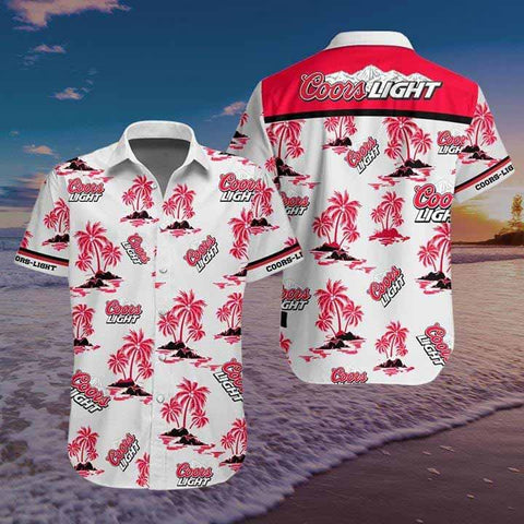 Men's Beach Liquor COORS LIGHT Printed Shirt