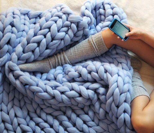 Chunky Knit Blanket